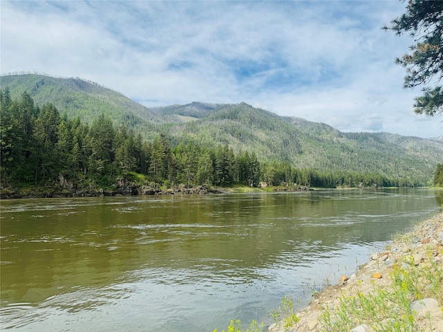 water view featuring a mountain view