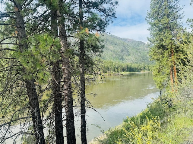 water view featuring a mountain view