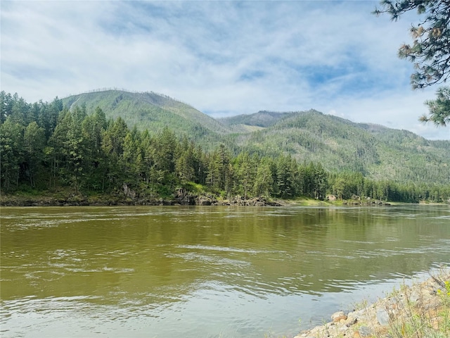 property view of water with a mountain view