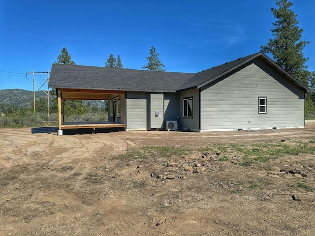 view of rear view of property