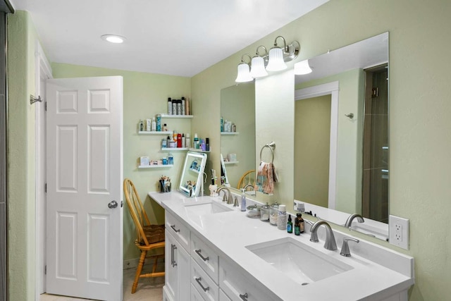 bathroom with vanity