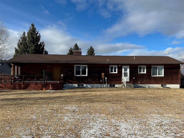 view of back of property