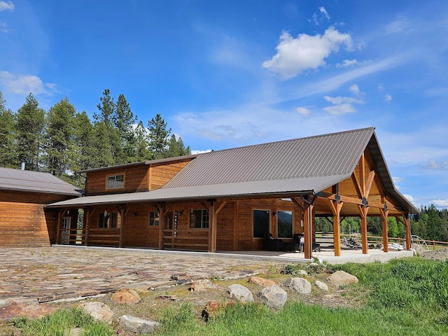 view of rear view of property