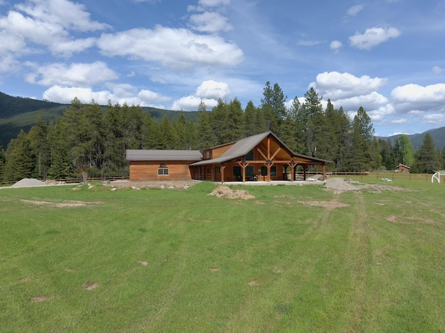 view of home's community featuring a mountain view