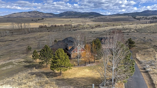 property view of mountains with a rural view