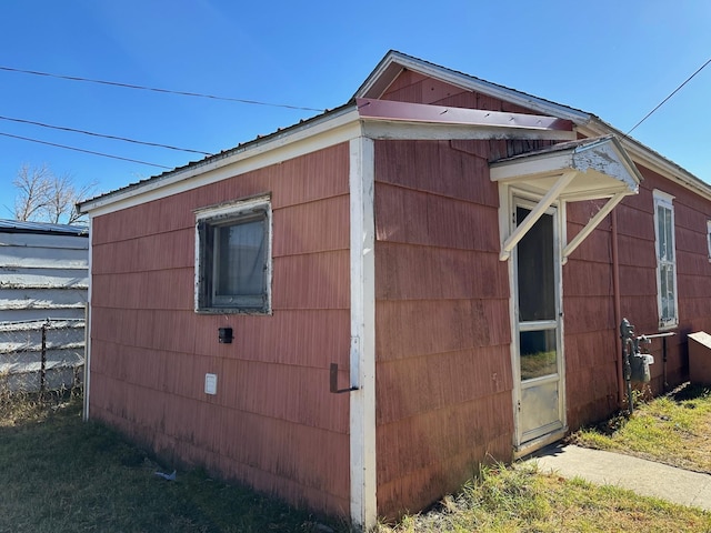 view of outdoor structure