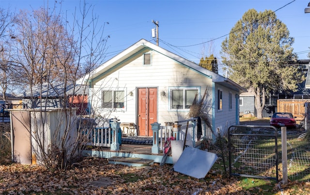 view of rear view of property