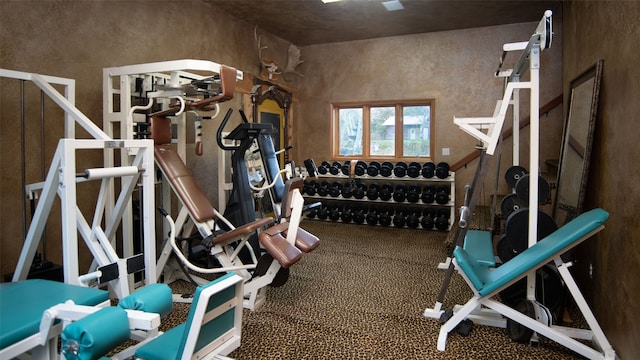 view of exercise room