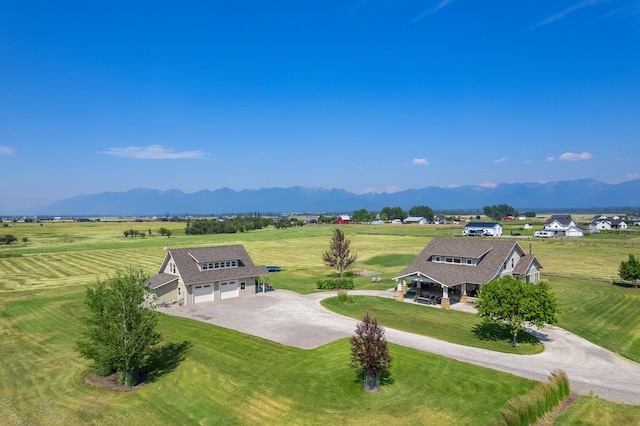 property view of mountains featuring a rural view