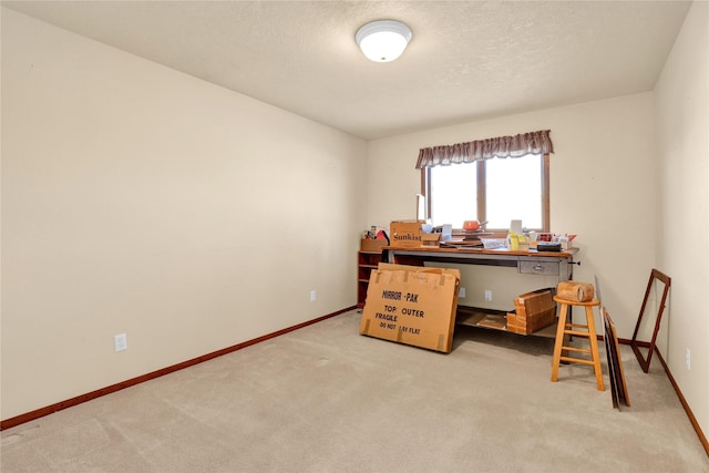 view of carpeted office