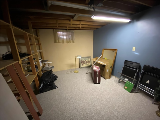 view of basement