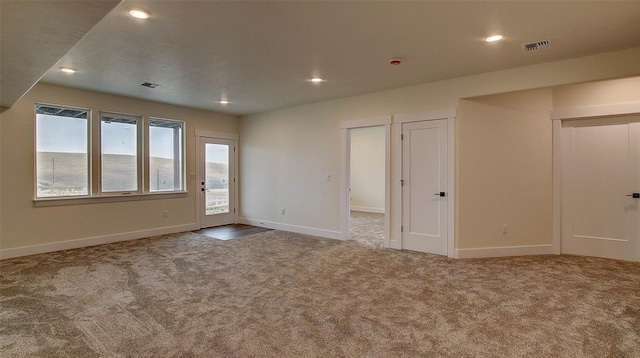 view of carpeted empty room