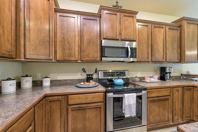 kitchen with stainless steel appliances