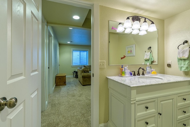 bathroom featuring vanity