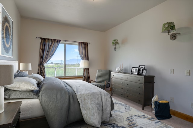 bedroom featuring carpet floors