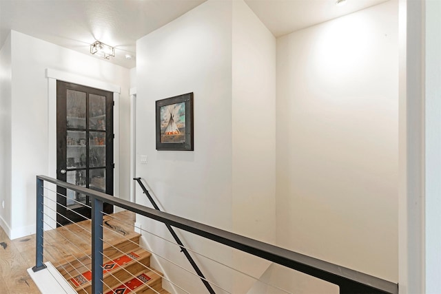 hall featuring hardwood / wood-style flooring