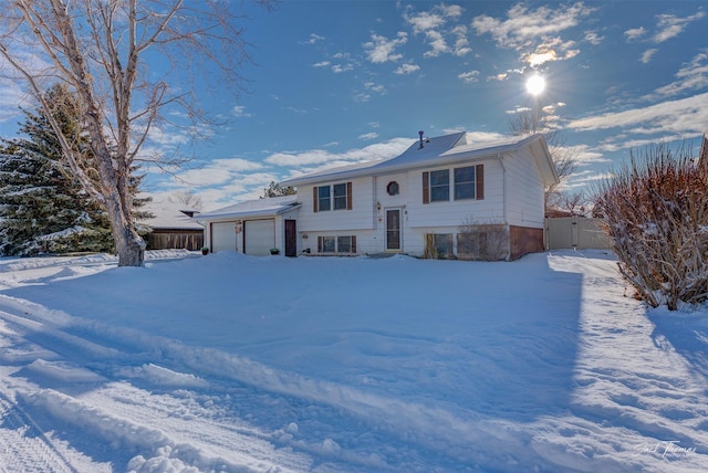 view of split foyer home