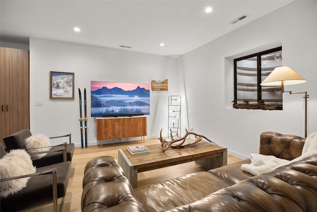 124 W 2nd St Unit B, Whitefish, MT 59937 - living room with recessed lighting, light wood-style flooring, and baseboards