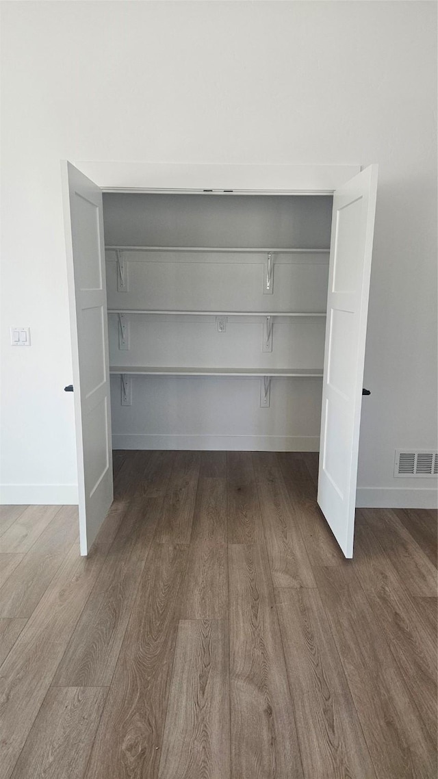 closet featuring visible vents