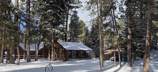 view of front of home