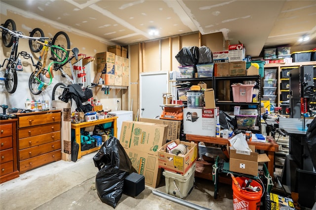 view of storage room