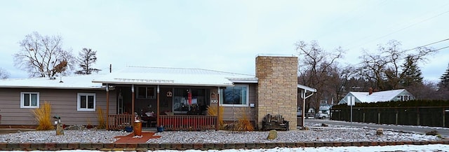 view of front of home