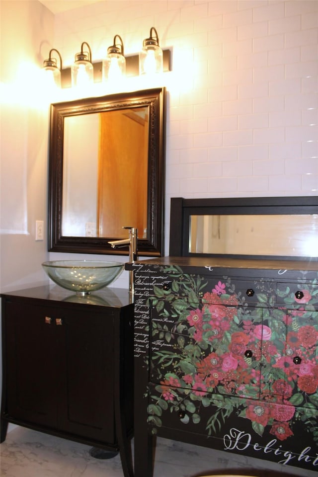 15 Sully Rd, Plains, MT 59859 - bathroom with vanity and marble finish flooring