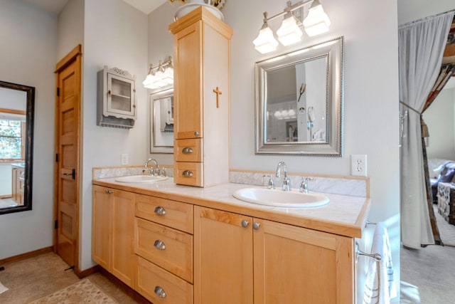 bathroom with vanity