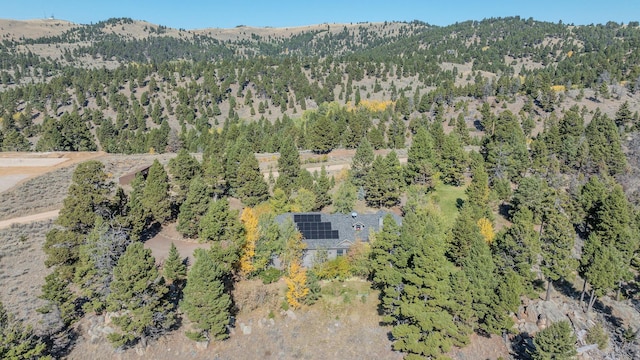 aerial view featuring a mountain view