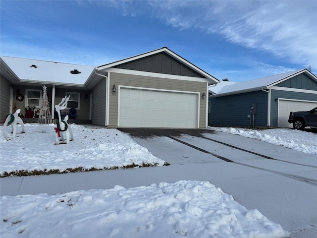 ranch-style house with a garage