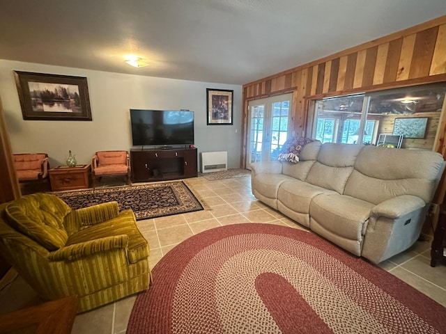 27 Birch Ln, Trout Creek, MT 59874 - tiled living room with french doors