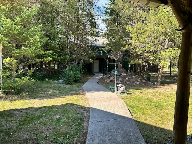 27 Birch Ln, Trout Creek, MT 59874 - view of property hidden behind natural elements featuring a front lawn
