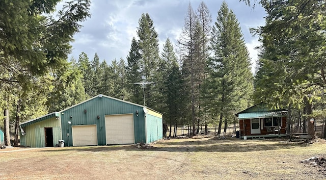 27 Birch Ln, Trout Creek, MT 59874 - view of detached garage