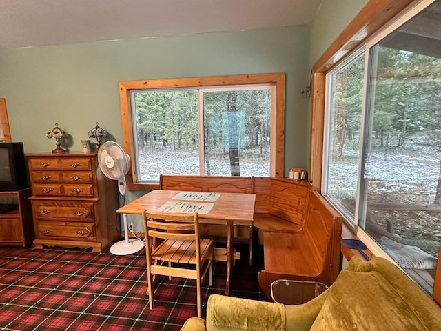 view of dining room