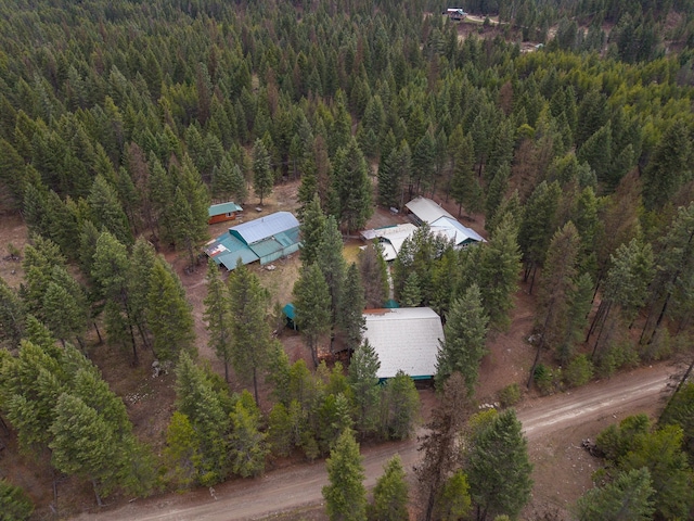 27 Birch Ln, Trout Creek, MT 59874 - aerial view featuring a wooded view