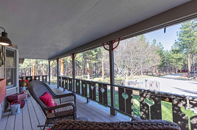 view of wooden terrace