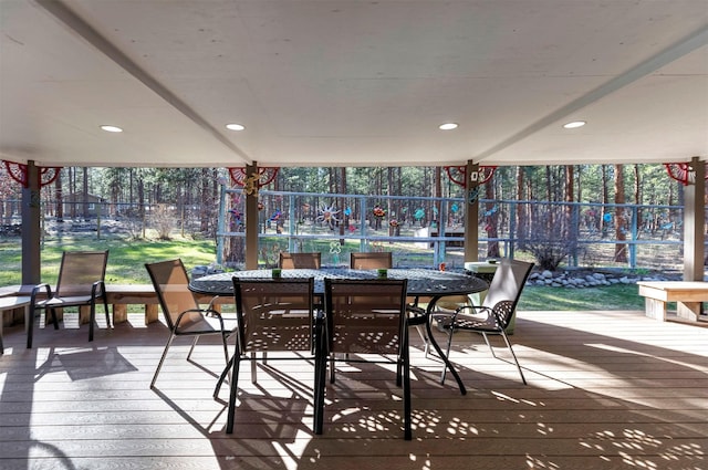 view of sunroom / solarium