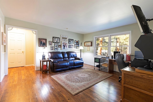 interior space featuring light wood-type flooring