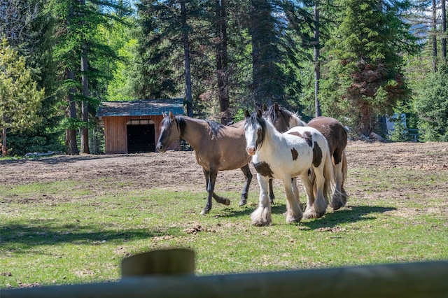 view of stable