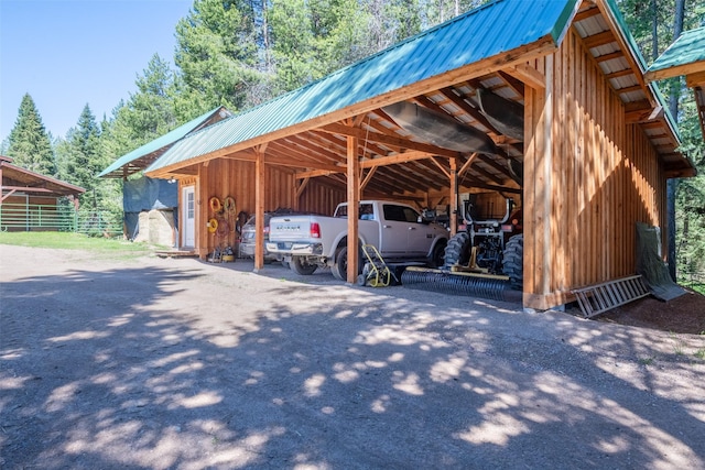 view of car parking