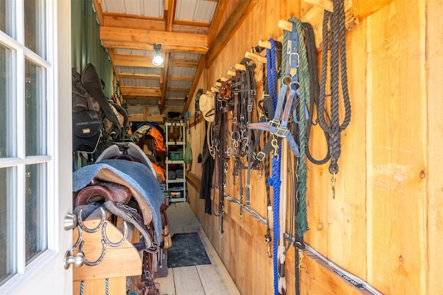 view of horse barn