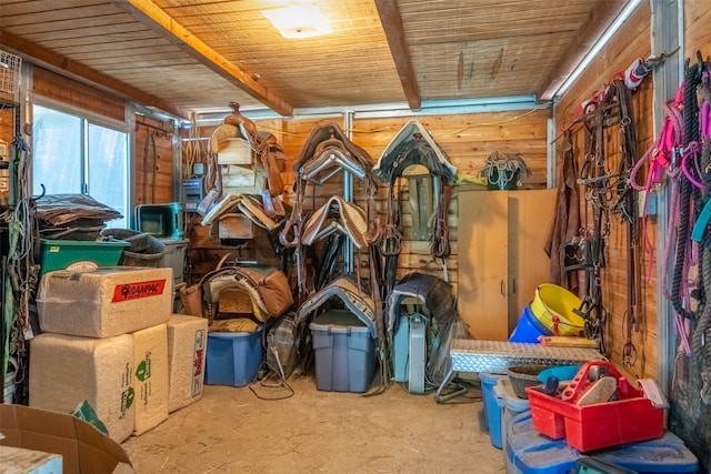 view of horse barn