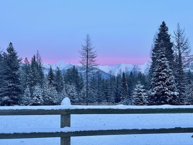 view of mountain feature