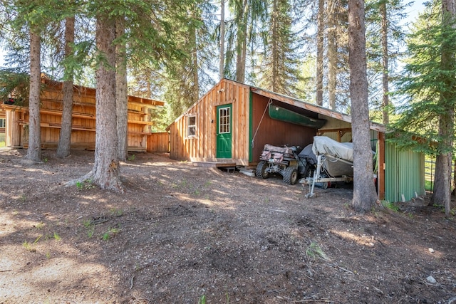 view of outbuilding