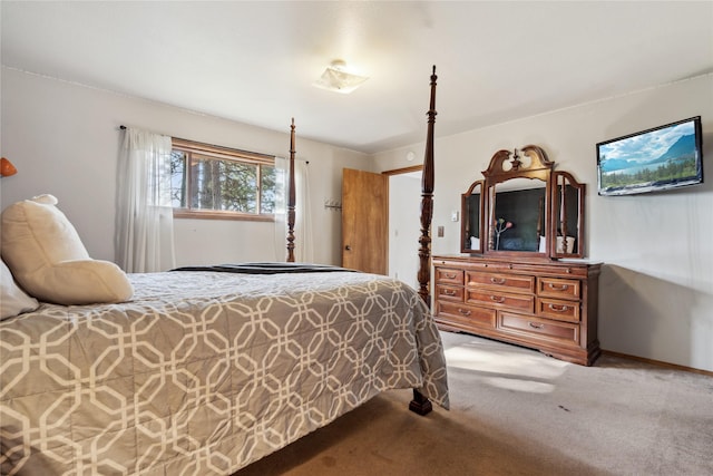 bedroom with carpet flooring