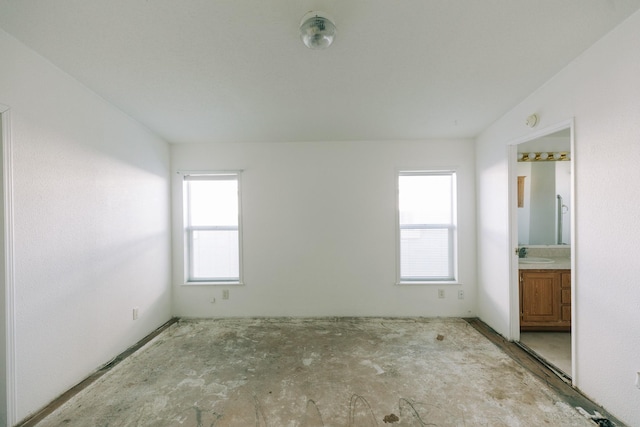 spare room featuring sink