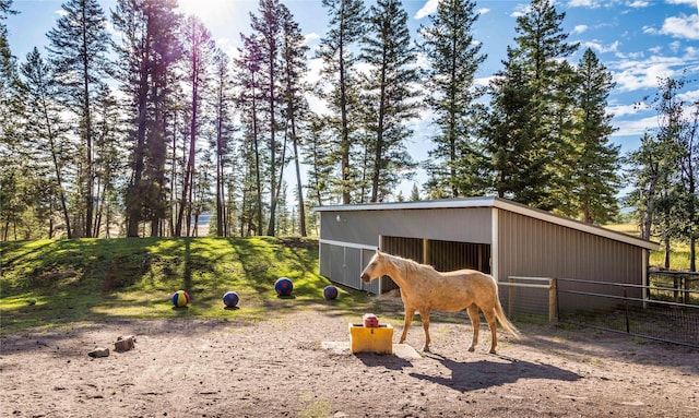 view of stable