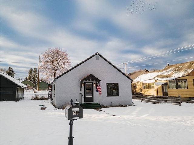 view of bungalow-style home