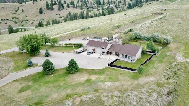 drone / aerial view featuring a rural view