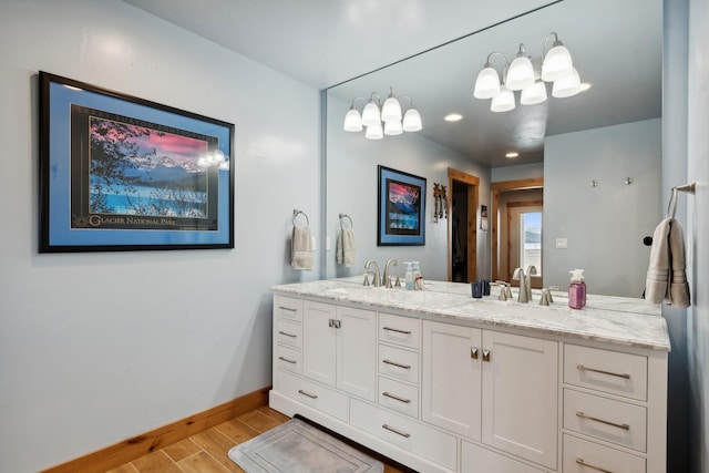 bathroom with vanity